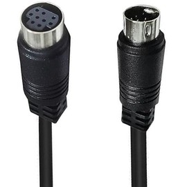 Seadream Mini DIN 9-Pin Cable Extension Cord, Male to Female Connector,S Video 9Pin Mini DIN Cable for TV Receiver and Projector (1.64FT)