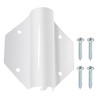 XJJ Side Mount Flag Holder Accepts a 1" Pole: White