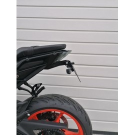 Short License Plate Holder for KTM Duke 125 Duke390 from 2024 EVO Set for OEM Indicator GroFaTec Number Plate Carrier License Plate Carrier Short Rear Conversion KTM Duke125 DUKE390 Tail Tidy Porta Targa