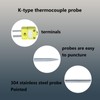 50207-K K-Type thermocouple Probe Temperature Range -50°F to 2000°F Probe