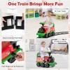 Costway 6V Battery Powered Kids Ride On Electric Train Set