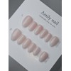 Baby Boomer [Handmade Nail Tips] Emily Nail - Short Almond