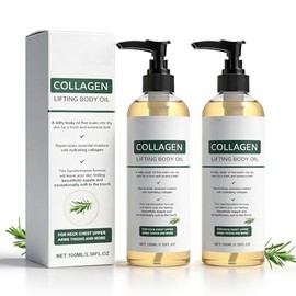 2PCS Aceite Corporal Lifting Con Colágeno Para Reafirmar Y Estirar La Piel - Hidratante Antiarrugas Para Piel Flácida Y Con Estrías - Aceite Hidratante Para Cuello, Escote Y Muslos - 100 Ml