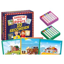 Children vs Parents. 10 Seconds Party Board Game Quiz About Family Game Travel Game