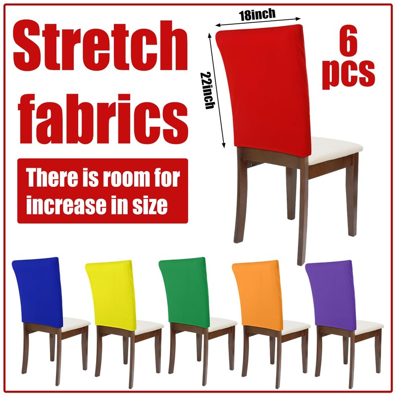 Mindsoft 6 Pcs Chair Back Covers 18 x 22 Inch