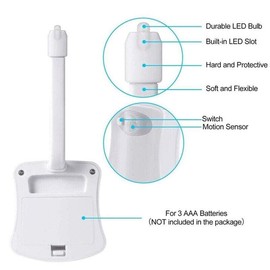 8 Colours LED Toilet Night Light Motion Activated Seat Sensor Lamp Toilet Bowl Nightlightfor Bathroom, Washroom,Unique & Funny Birthday Gifts Idea for Dad Teen Boy Kids Men Women