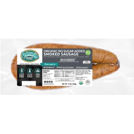 Pederson's Farms Organic Smoked Sausage, No Sugar Added, 4 Packages (12 Ounces Each)