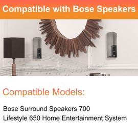 Dinghose - Soportes de pared compatibles con altavoces Bose Surround 700, sistema de entretenimiento doméstico OmniJewel Lifestyle 650 (negro)