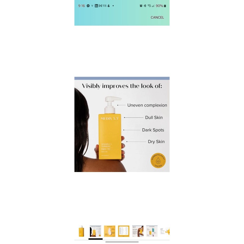 Medix 5.5 Vitamin C And Tumeric Body Cream