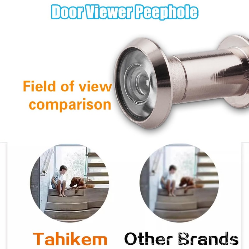 Tahikem 2 Set Door Viewer Peephole, Door Viewers with 0.63inch/16mm