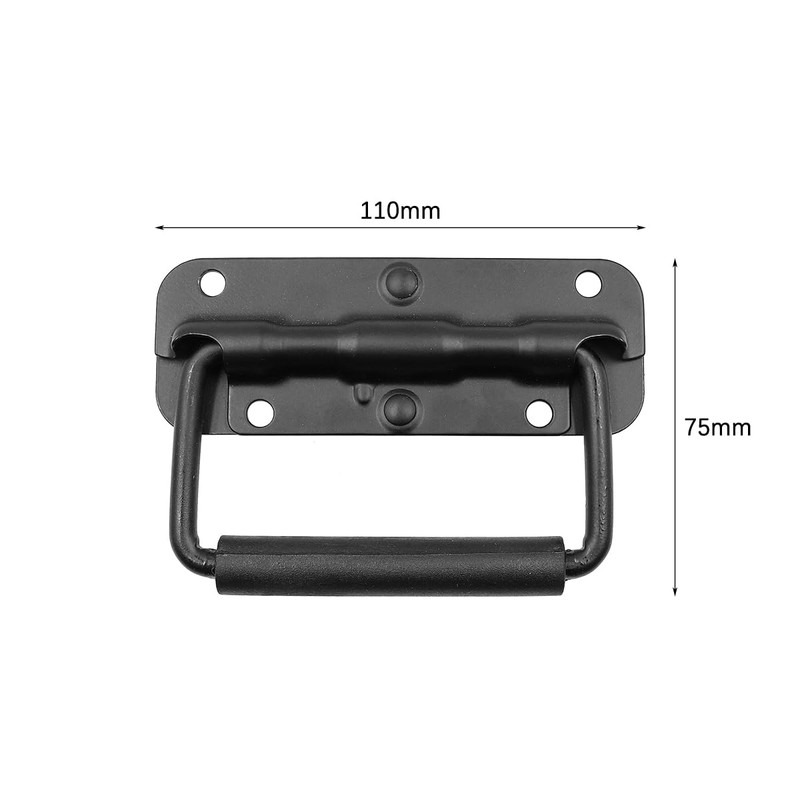 ZONADAH Pack of 2 Spring Box Handle Folding Handle Carry