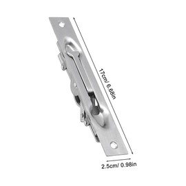 ULTECHNOVO Flush Bolt for Double Door - 6 Inch Concealed Security Door Lock - Flush Mount Extension Bolt for Inactive Leaf, French Doors, Composite Doors, Wood Doors - Stainless Steel Slide Lock