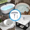 Eupneicu Universal Bath Plug Diameter 70 mm, Rustproof Bath Plug