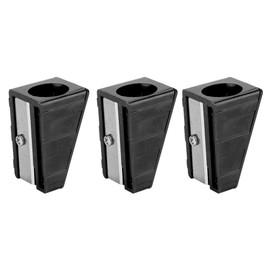 Alomejor 3 Piece Cue Tip Trimmer Portable Billiard Cue Tip Repair Shaper Trimmer Tool Sharpener Design for Billiard Pool Cue Snooker Tips