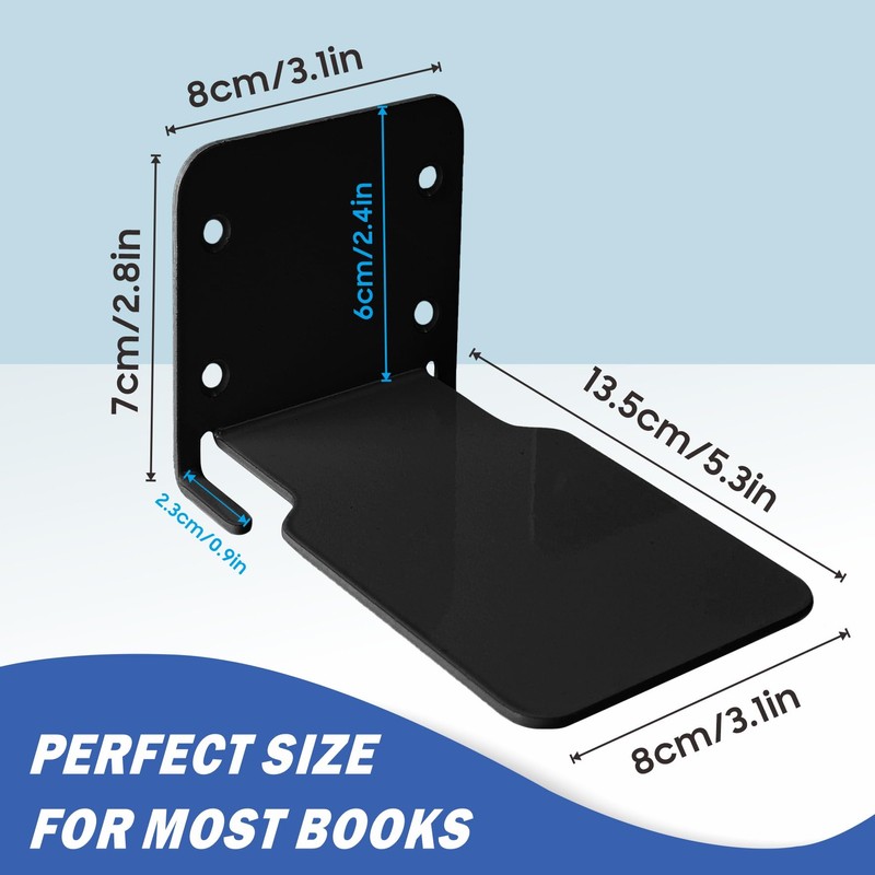 Moco Moment Floating Bookshelf Wall Mounted Bookshelf Invisible Bookshelves Metal