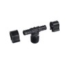 PEXLOCK 30822 Male Tee, 1/2" x 1/2" MPT, Black