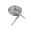 VSUDO 43" Flat Light Gray Shoe Laces for Sneakers, Light