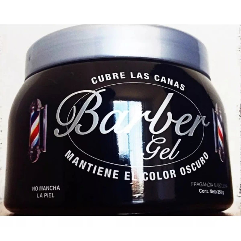 Barbers Gel Cubre Canas Barber Negro 350 Gr