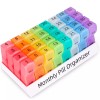 COLORWING Monthly Pill Organizer 2 Times a Day, one Month