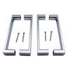 KEABATH 2pairs Shower Door Handle Chrome Shower Glass Door Handle