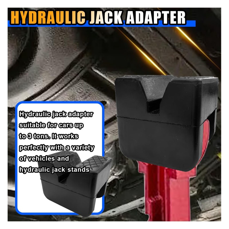 Jack Pad Adapter, Rubber Floor Jack Stand Pads, Universal Heavy