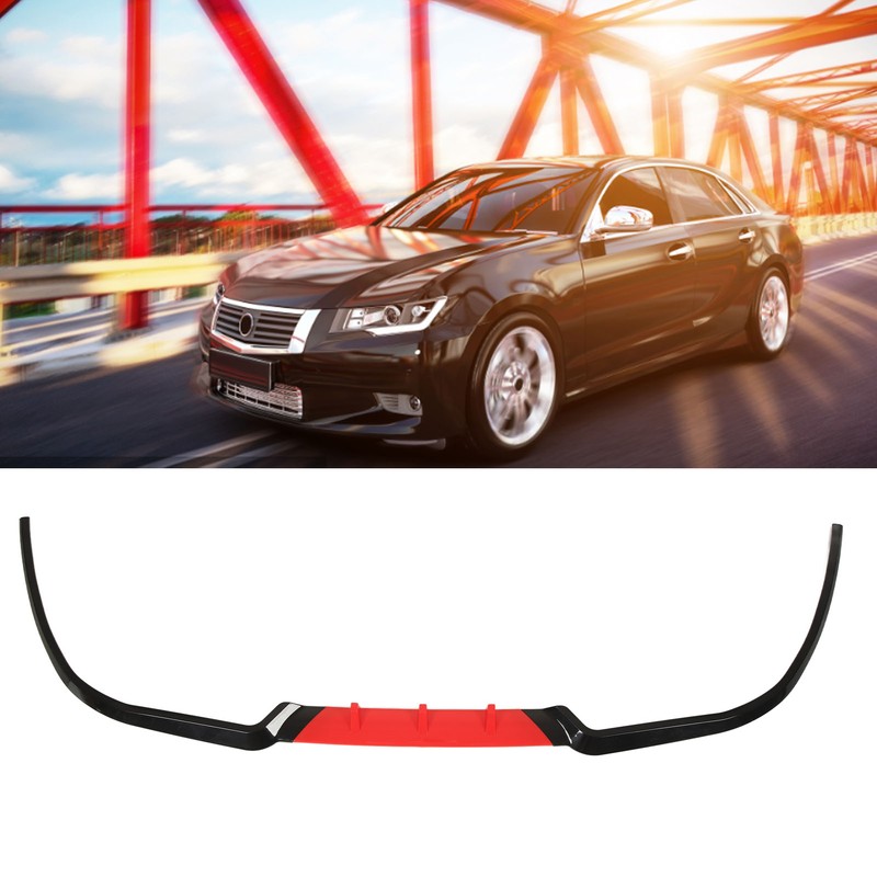 3PCS Front Bumper Splitter Tough Delicate Corners Bumper Lip Spoiler