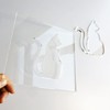 Cat Template, Clear Acrylic Template, Woodworking Router Template