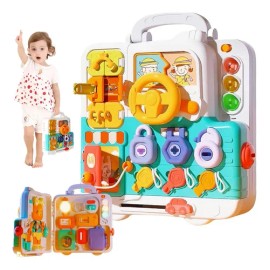 Tablero Montessori Sensorial Musical Y Con Luz P Bebés 1-3                                                                                            