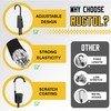 Rugtol Adjustable Bungee Cords with Hooks, 6Pcs Heavy Duty Outdoor