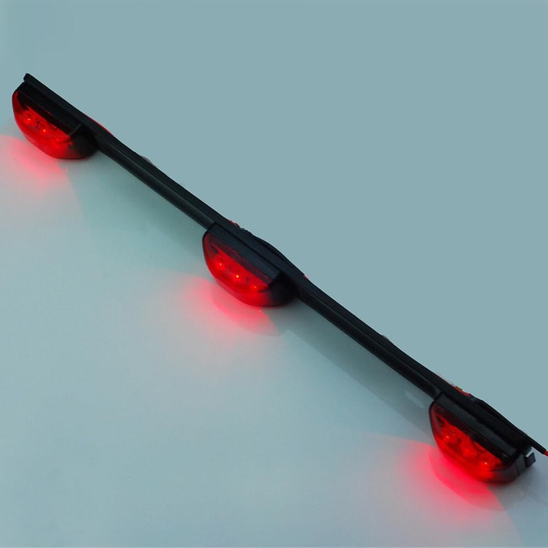 Generic 14'' Red 3Lamp ID LED Light Bar Tailgate Mount
