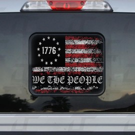 Decal Concepts American Flag We The People 1776 Rear Window See Through Accent Decal - (Fits F150 2015-2024) (Fits F250 2017-2024)