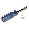 Magnetic Multi Bit Screwdriver with Acetate Bit Storage Handle (6-3/4in.