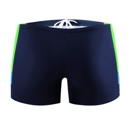 sesto senso Men's Swimming Trunks Tight Competition Waterproof Swimming Trunks M to 4XL Tight Swimwear, Bd 381 Blue