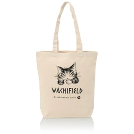 Wachifudo VTHE-02 Dayan Cat Tote Bag, Women's, Unisex, Men's, Lightweight, Canvas, A4, Compact, Work or School, Large Capacity, Dayan, Cat Goods, Medium, Large, Eco Bag, Lesson Bag, natural