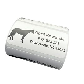 Custom Stickers, Horse Return Address Labels, Address Stickers, Several Designs, 2x1 inch labels, Several Font Choices
