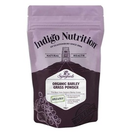 Indigo Herbs Organic New Zealand Barley Grass Powder 100g