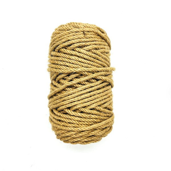 Pxyz Jute Twine 6mm 164feet,1/4 inch Sisal Rope for Cat