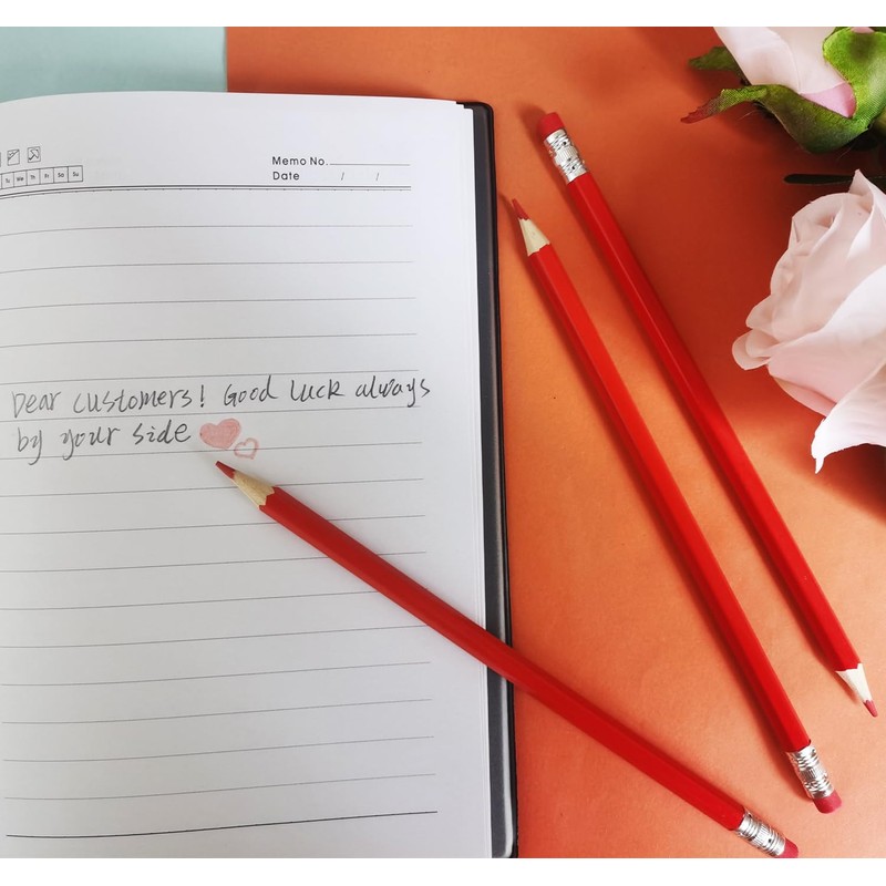 Adhere 25 Colored Pencils, Check, Advertising, Erasable, Sharpened #2 HB,