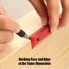 Woodworking Edge Ruler Set Corner Rulers Precision Edge Measuring Ruler