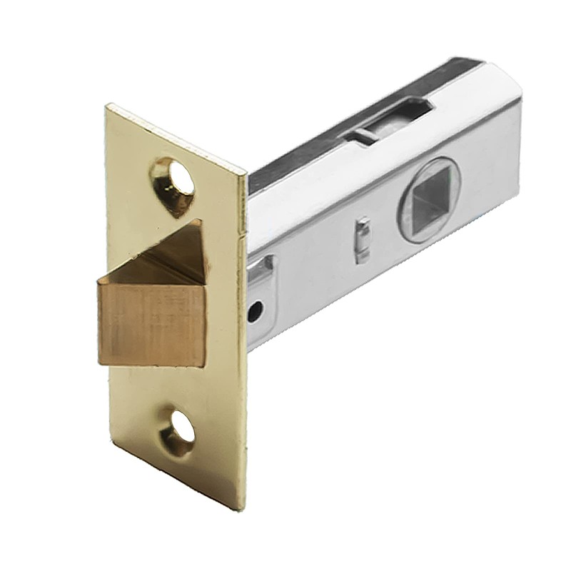 DecorAndDecor Tubular Mortice Latch Operated by Lever Handles (44mm-64mm, Brass)