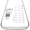 Erlenmeyer Flask, 2000mL - Wide Neck - ASTM, Dual Graduated