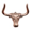 5MOONSUN5 Longhorn Steer Head Wall Mounted Cabinet Hardware, Rustic Decor,