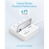 Syantek Remote Control Power Strip with 3 RF Controlled Outlets