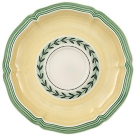 Villeroy & Boch French Garden Fleurence Tea Cup Saucer, 6 in, White/Multicolored