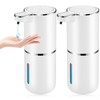 2 Pack Automatic Soap Dispenser,Automatic Liquid Soap Dispenser Touchless,12.8oz/380ml USB