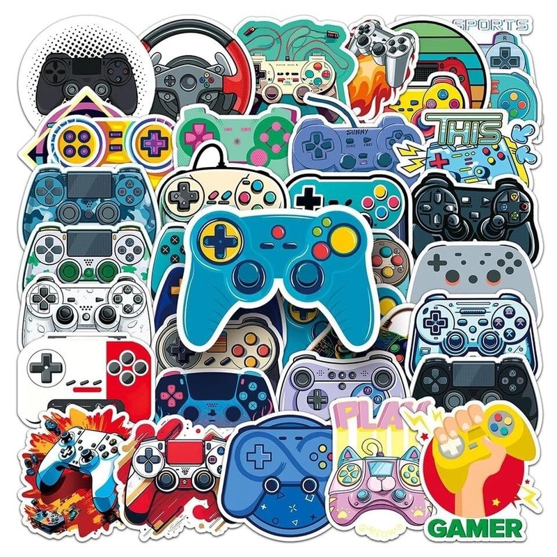 FRANKdesigns Funny Sticker Pack (Video Game Controllers)