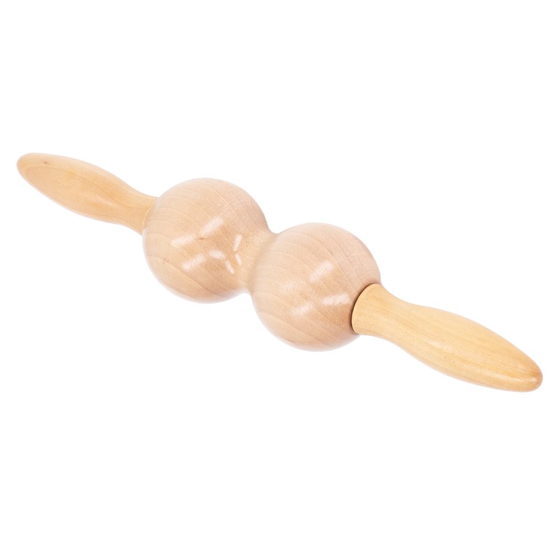 Wooden Meridian Massager Roll Stick Back Waist Neck Shoulder Spine