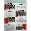 Valve Spring Compressor 10pcs Valve Spring Removal Tool for Motorcycle,