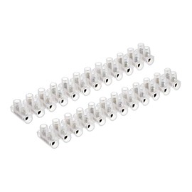 uxcell Terminal Strip Screw Terminal Barrier Block 30A 12 Position Dual Row Type U Wire Connector 2pcs