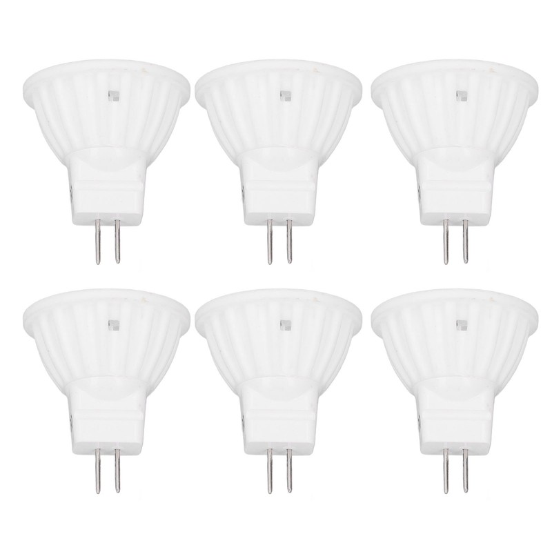 6pcs Brightness Dimming LED Spot Light Bulbs 360LM MR11 LED